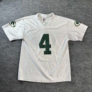 Green Bay Packers Jersey Boys XL White NFL Football Brett Favre 4 Youth NFL